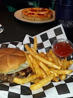 Mushroom Burger and Fries